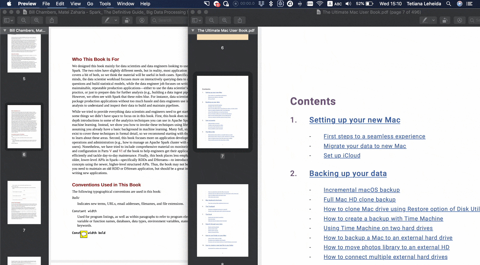 aranging pages in pdf for mac